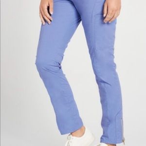 Jaanuu Moto Scrub Pants in Ceil Blue